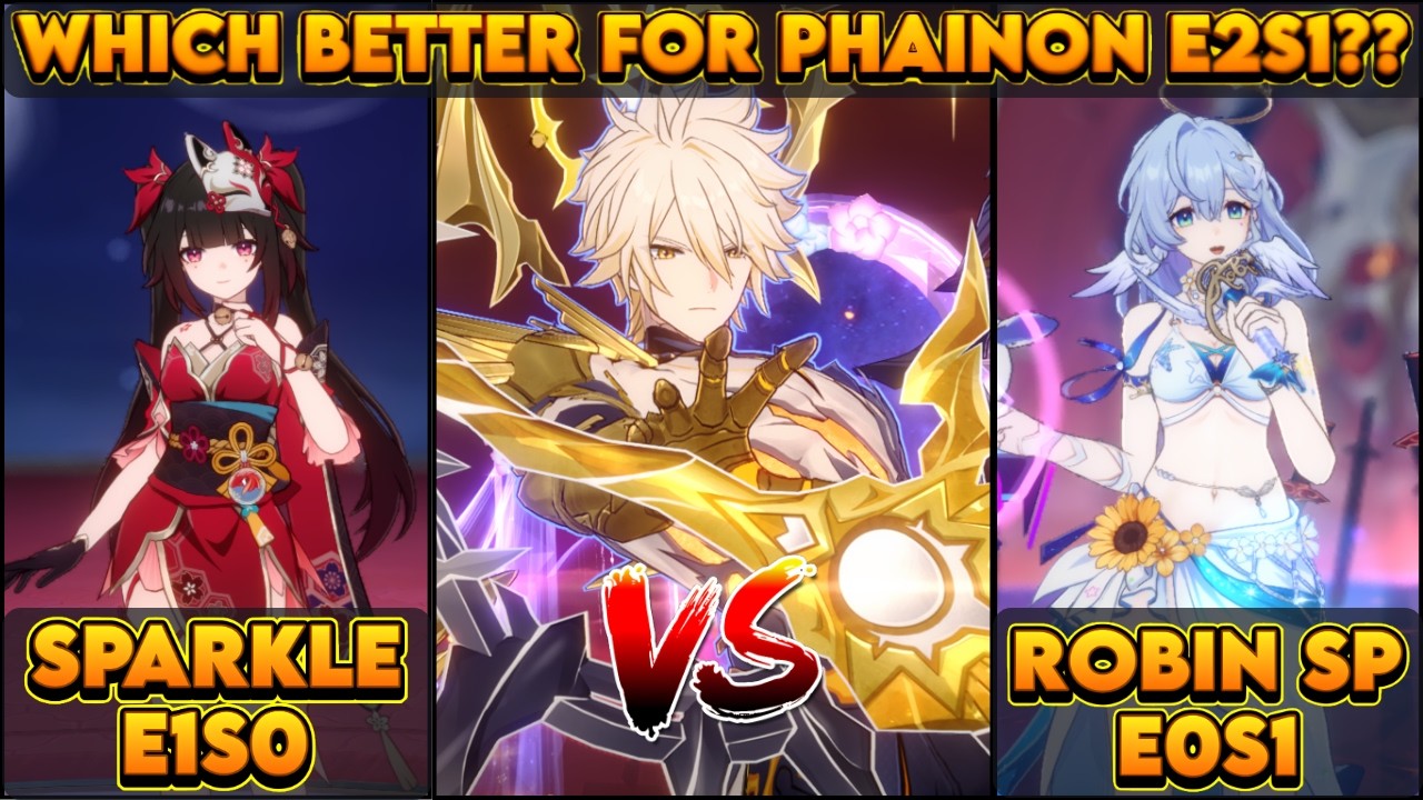 V5 | Sparkle E1S0 Vs Robin SP E0S1 Comparison For Phainon E2S1 Hypercarry | New Memory of Chaos 4.5