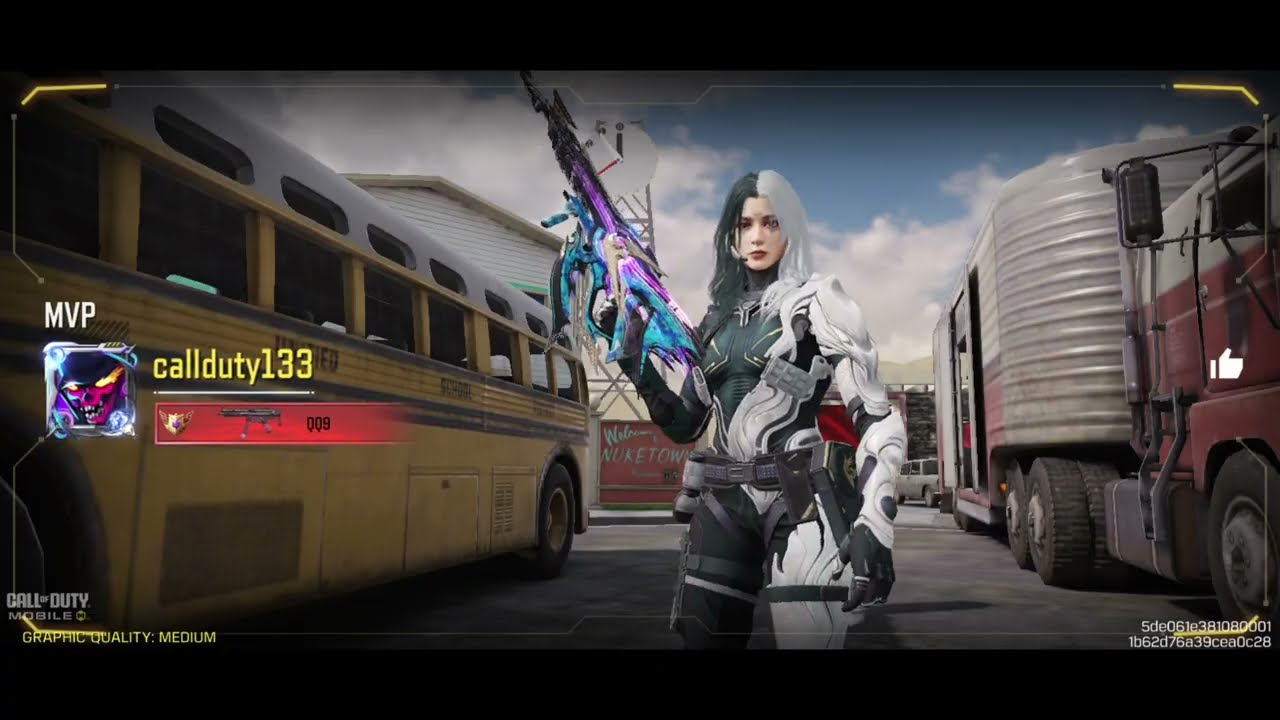 The ocean waves camo on the qq9 dual kinetics Call of duty mobile 