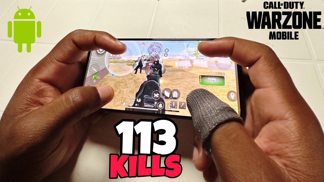 113 KILLS WITH 4 FINGER CLAW WARZONE MOBILE HAND-CAM GAMEPLAY