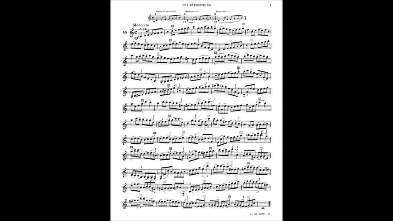 Hans Sitt - Studio n. 45 op. 32 (didattica violino)