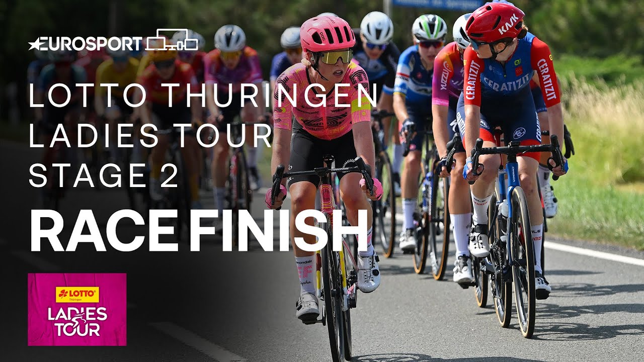 ROARING VICTORY! 🤩 | Lotto Thuringen Ladies Tour 2024 Stage 2 Race Finish | Eurosport Cycling