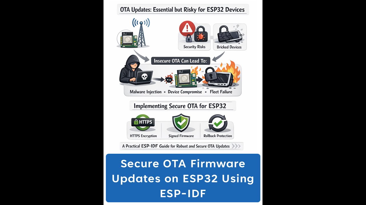Secure OTA Firmware Updates on ESP32 Using ESP IDF