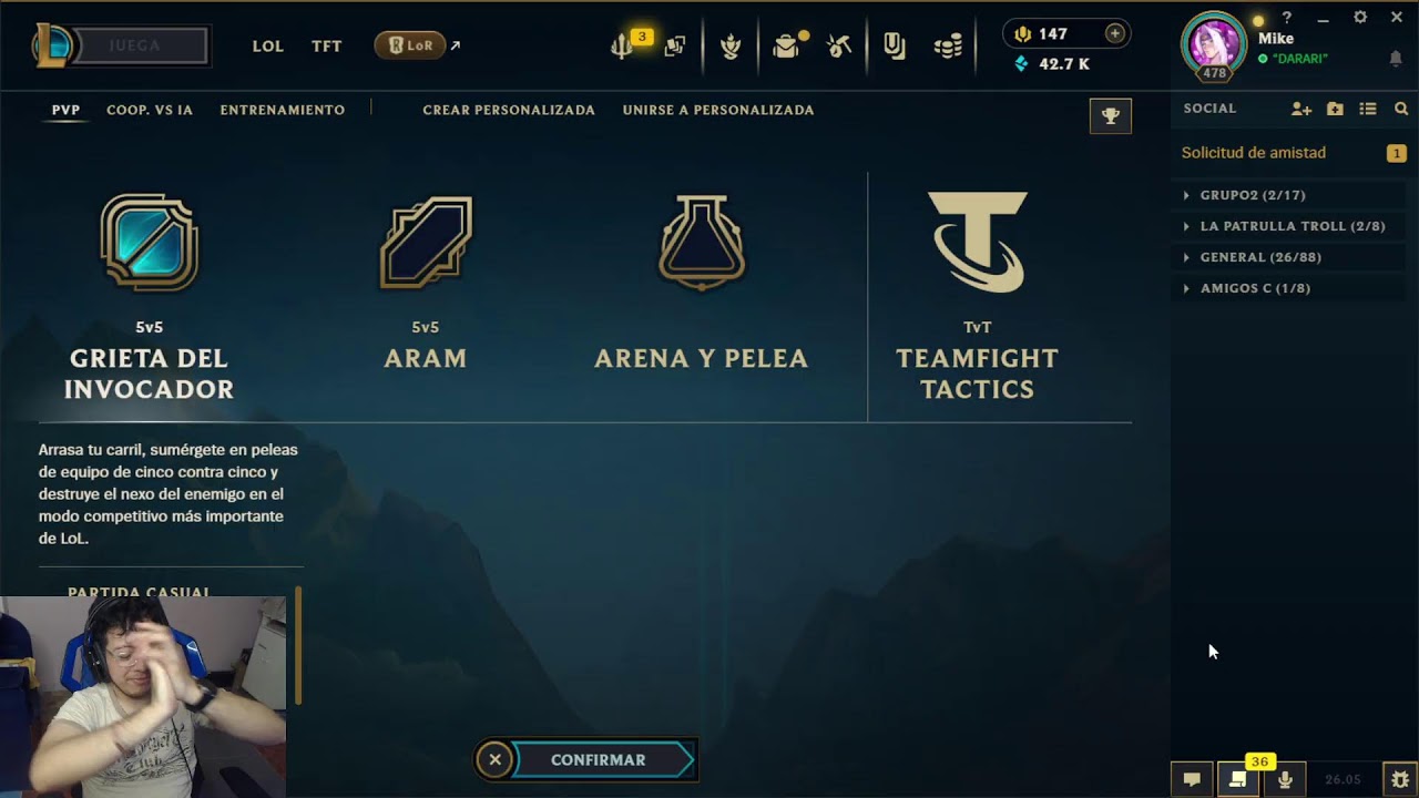 DOMINANDO LA GRIETA ⚔️ | Tarde de League of Legends y control absoluto