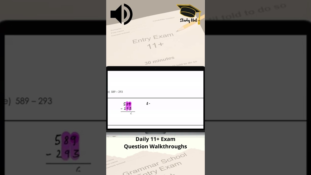 Daily 11 Plus Exam Question for the 11+ Exam - One Question Maths Walkthrough
