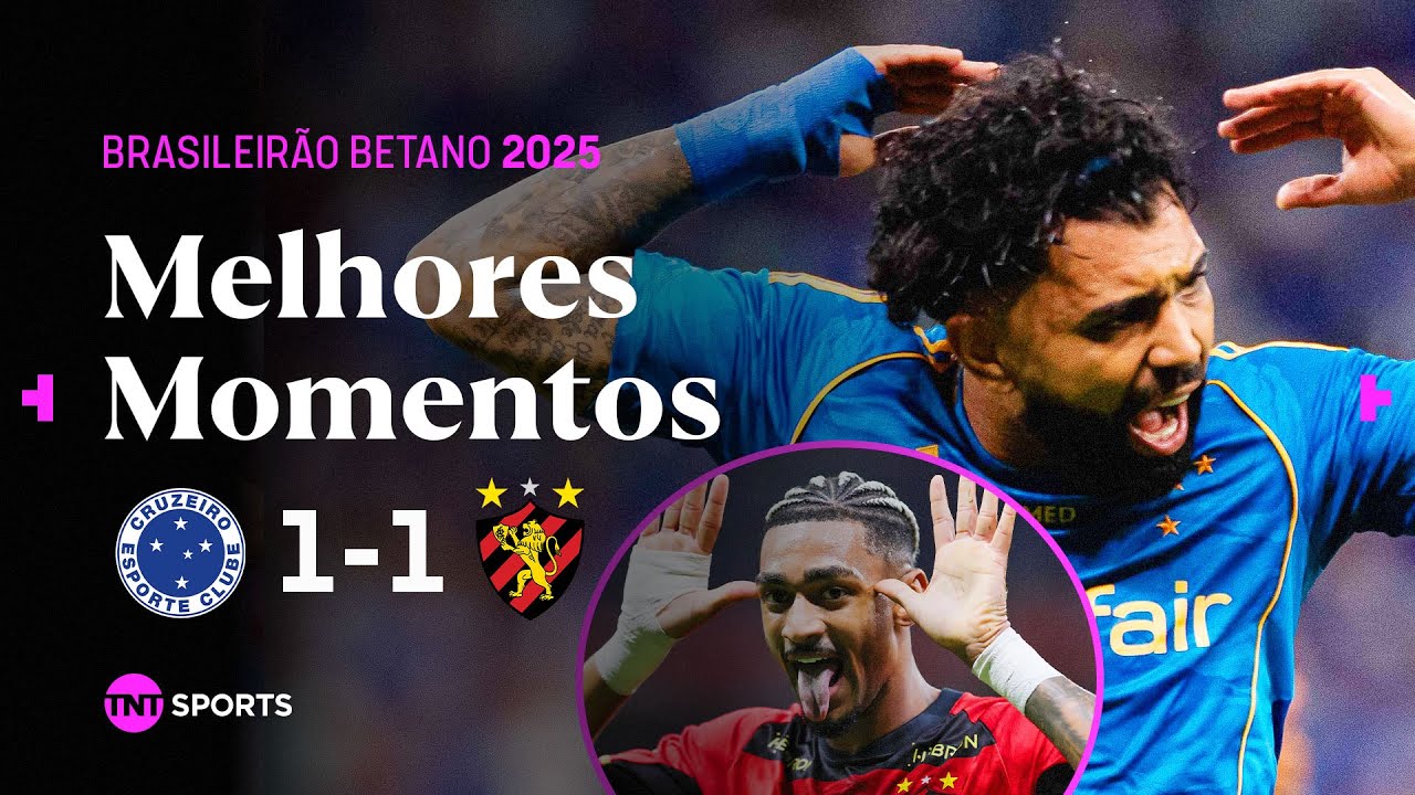 TROPE&Ccedil;O COM GOL DE GABIGOL! Cruzeiro 1x1 Sport - Melhores Momentos - Brasileir&atilde;o Betano 2025