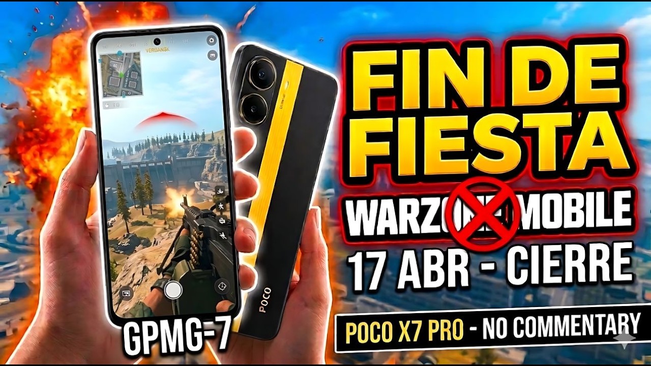 Call of Duty: Warzone Mobile 4K antes del cierre | Full Gameplay  GPMG-7 #WarzoneMobile #pocox7pro