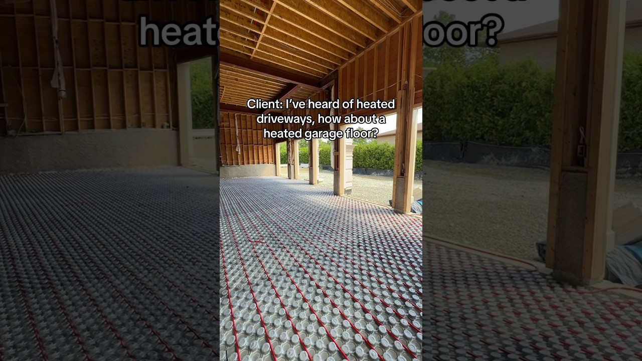 Heated Garage Floor!?! #shorts
