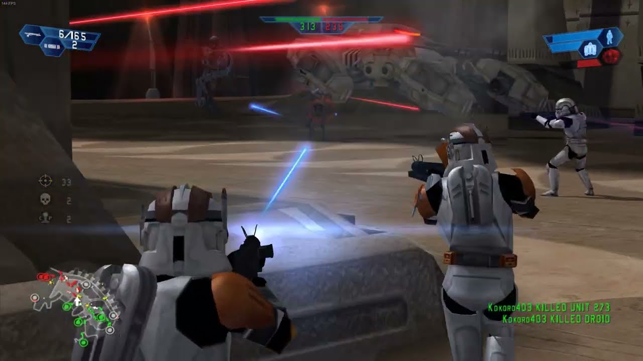 Star Wars Battlefront (2004) - Utapau: Sinkhole gameplay Republic