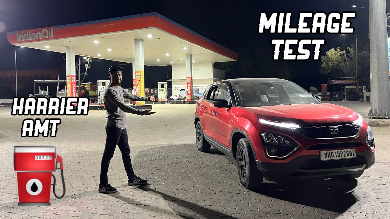 Tata Harrier Automatic Mileage Test 2022 - 228 Km Mileage ? Harrier Highway Mileage Test !!