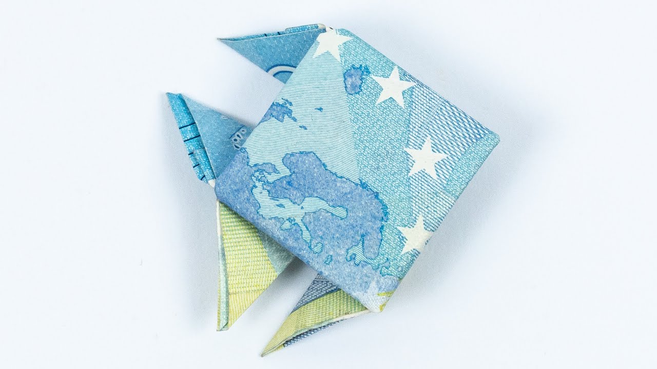 Geld falten Fisch 🐟 Geldgeschenk Idee für Reisen