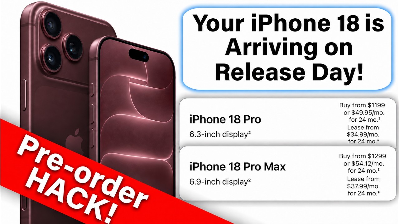 ХАК для ПРЕДЗАКАЗА iPhone 18 Pro Max!! &mdash; Как получить его в ДЕНЬ РЕЛИЗА!