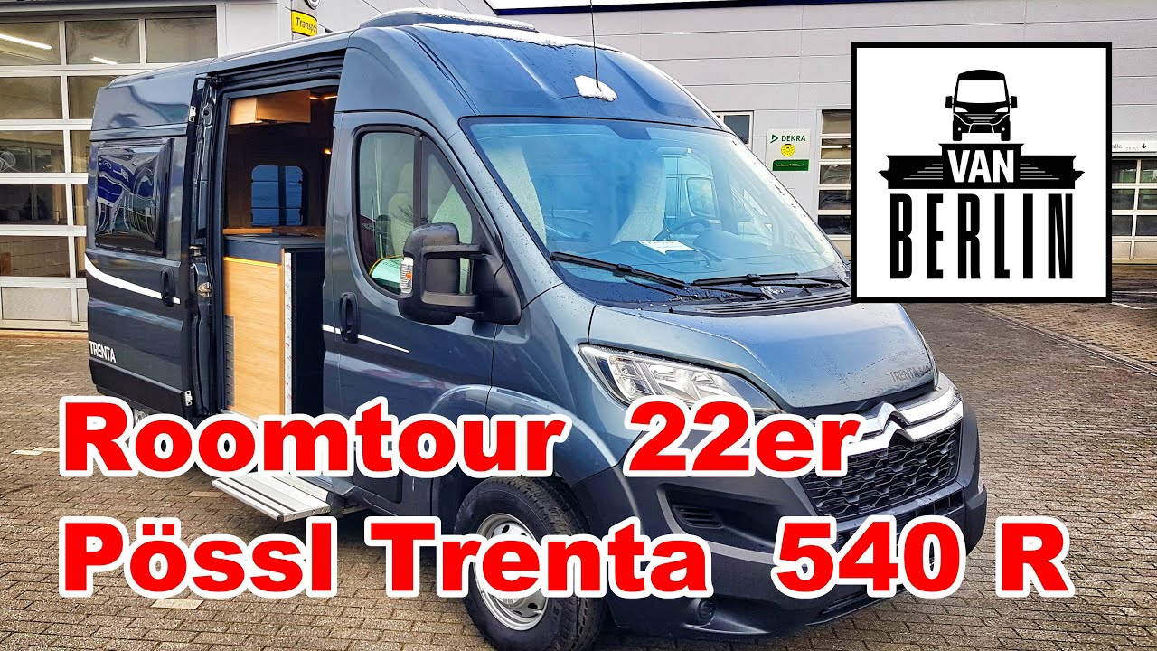 Pössl Trenta 540 R Modell 2022 Roomtour | 5.40 m Musterfahrzeug mit Raumbad | Kastenwagen für 2 +1 P