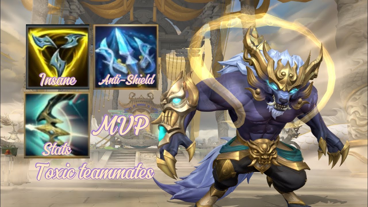 Wild rift new lunar guardian Warwick shutting toxic teammates down with MVP and S+ performance 