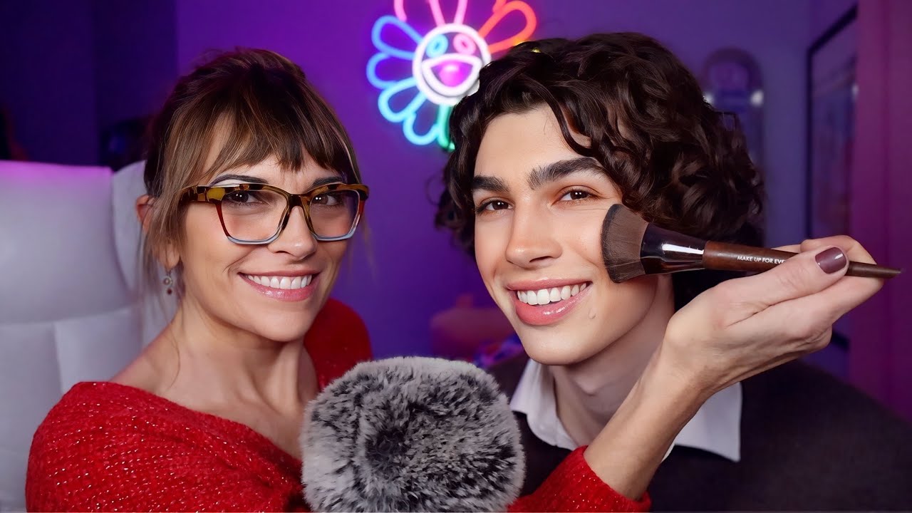 Моя мама делает мне макияж ASMR 💗 | Расслабляющий, мягкий голос