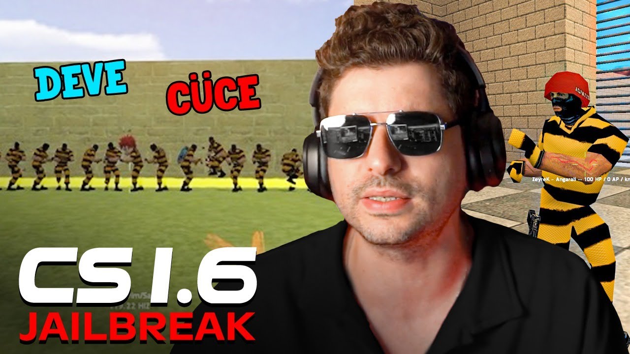 KOMUTÇU EŞLİĞİNDE JAILBREAK DEVE CÜCE OYUNU! | CS 1.6 JAILBREAK