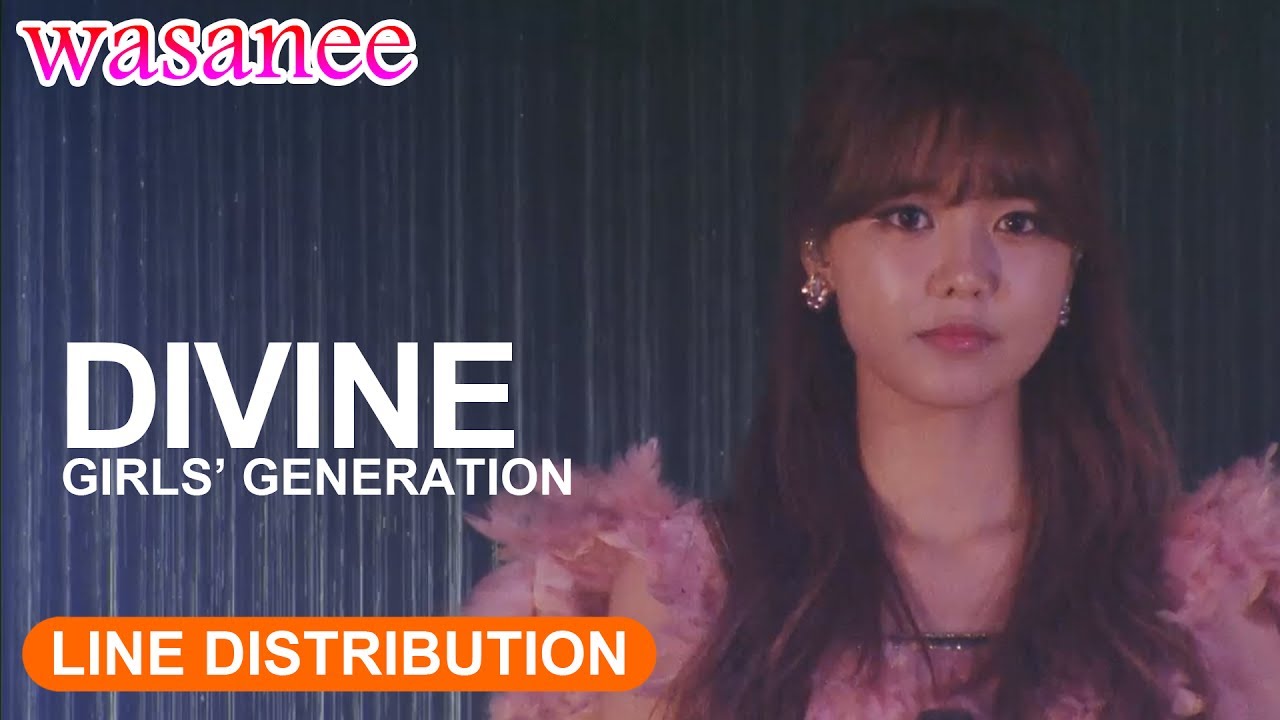 Girls' Generation/Snsd - Divine (OT8) - Line Distribution (Color Coded Live)