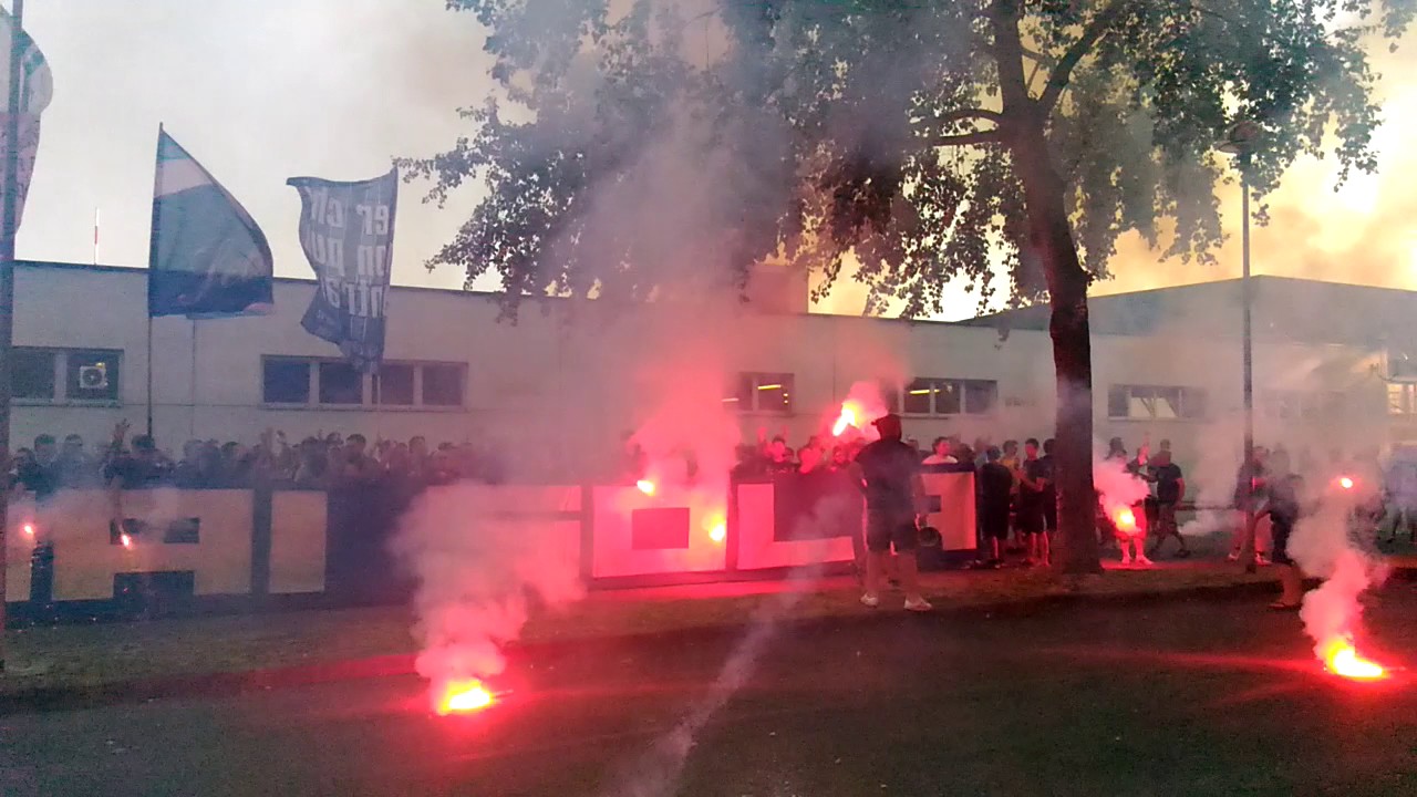 6 luglio 2017 - La curva saluta la SPAL che si raduna per la serie A