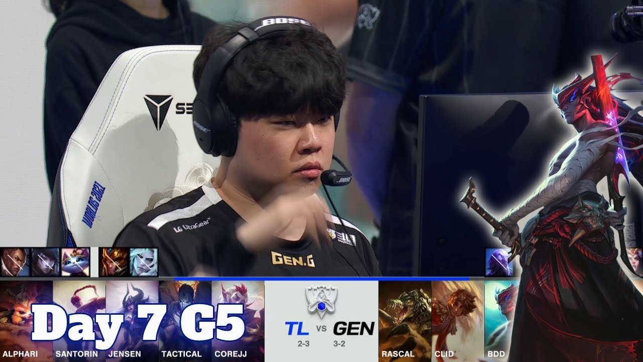 TL vs GEN | Day 7 Group D S11 LoL Worlds 2021 | Team Liquid vs Gen.G - Groups full game
