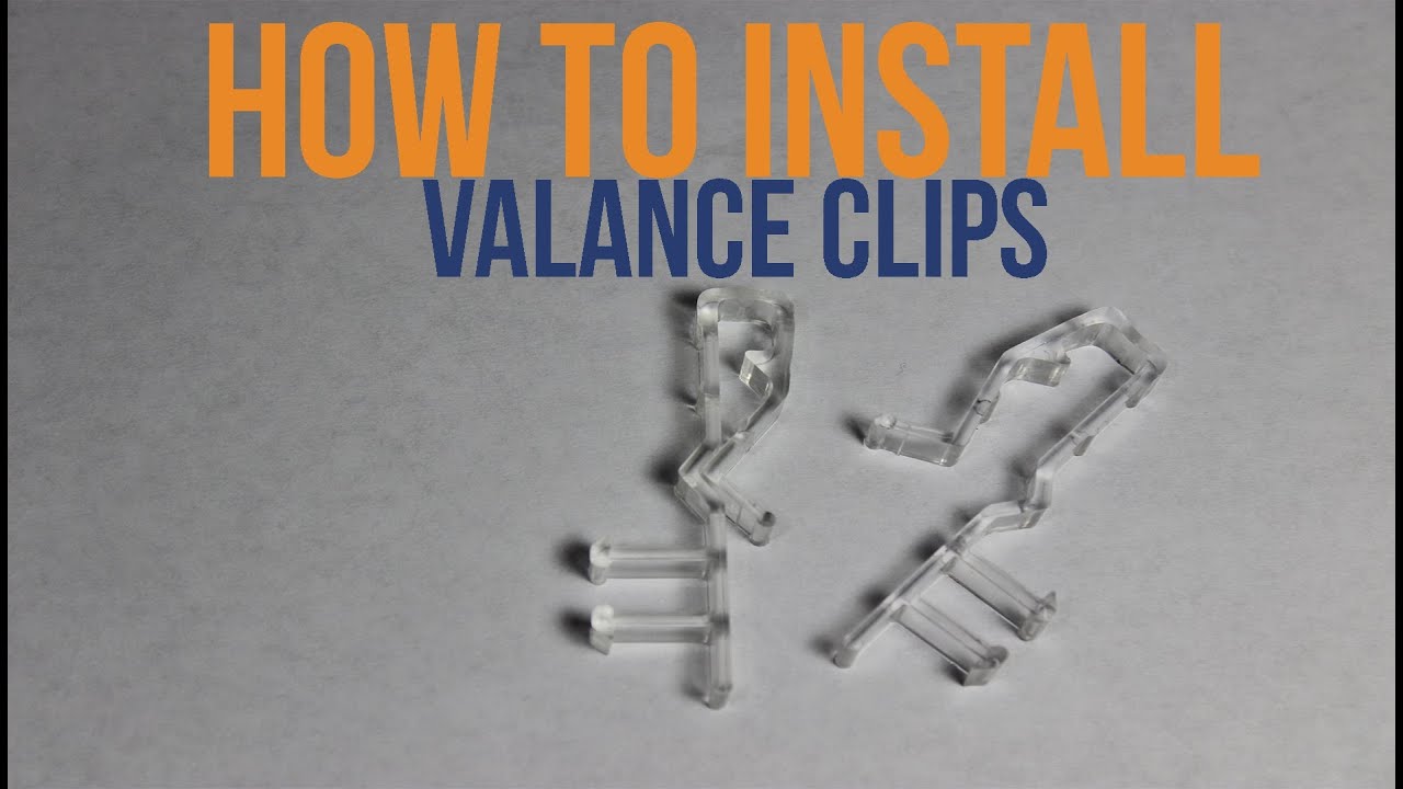 How To Install Valance Clips (Faux Wood Blinds)