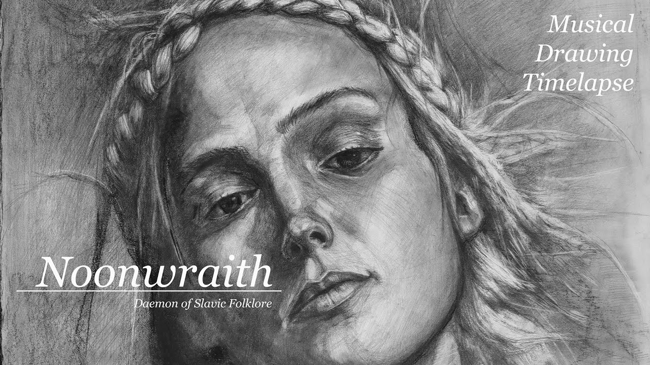 "Noonwraith" – "Południca" | Daemon of Slavic Folklore | Musical Drawing Timelapse ✍️🎶