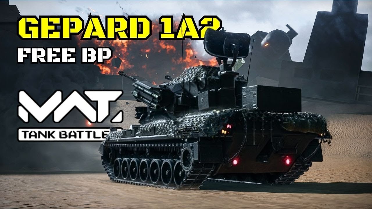 Gepard 1A2 | AA Vehicle Full Gameplay Free From June Battle Pass | MWT Tank Battles