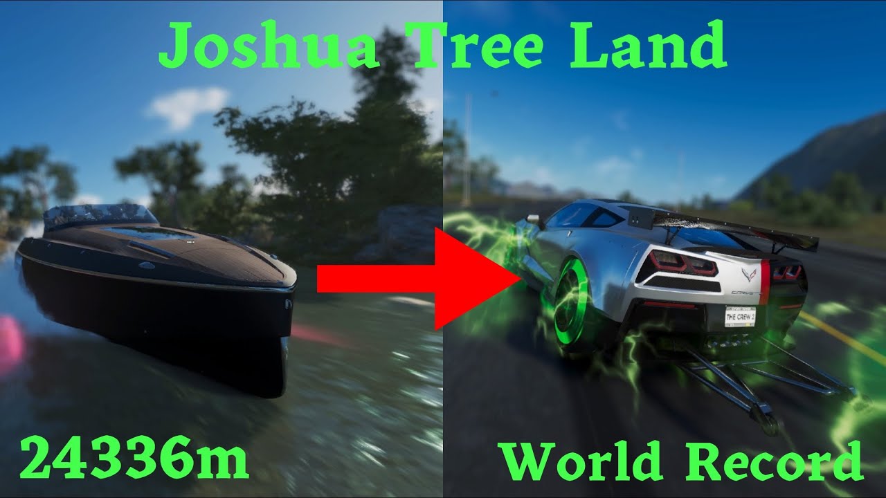 The Crew 2 | Joshua Tree Land Escape [24336m - World Record] + Wheel Cam