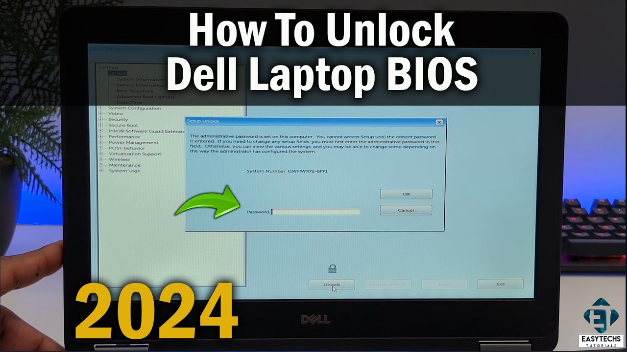 Как разблокировать/сбросить BIOS ноутбука Dell | 2024