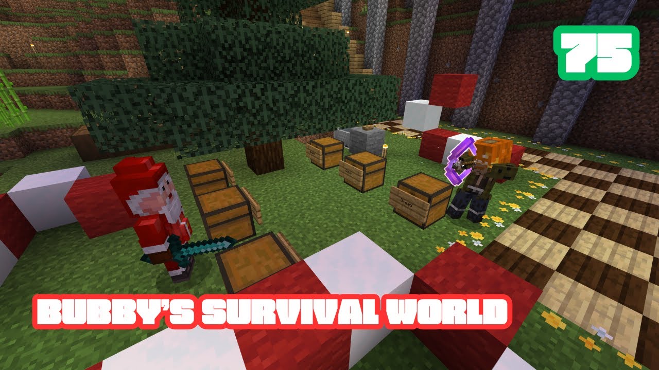 Minecraft | Bubby's Survival World | Ep 75 Captive Christmas