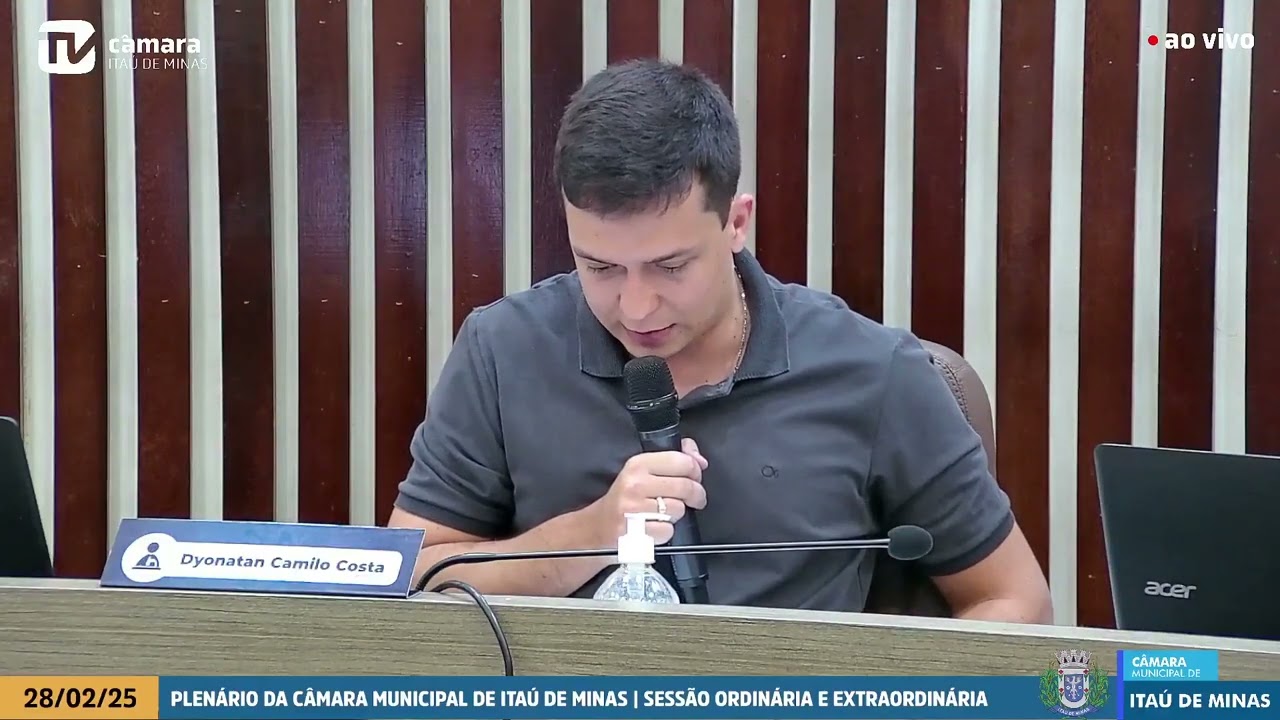 SESSÃO ORDINÁRIA E EXTRAORDINÁRIA DO DIA 28/02/2025