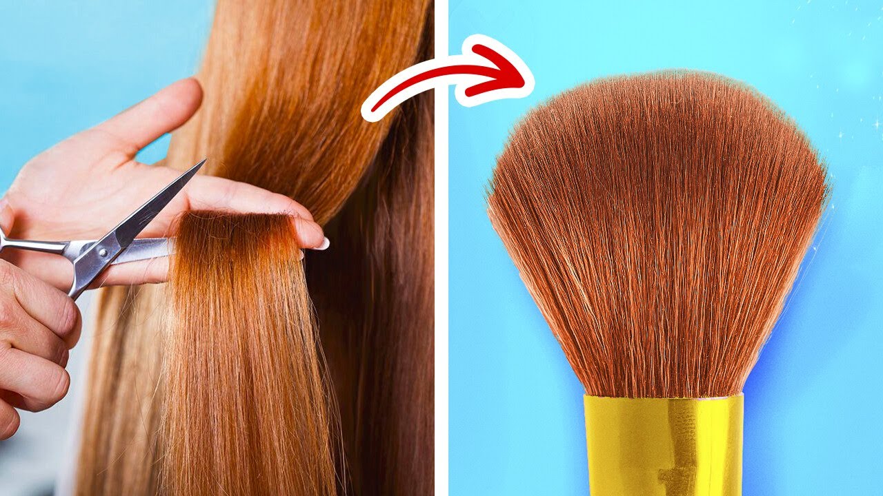 Pincéis de maquiagem DIY e truques de beleza