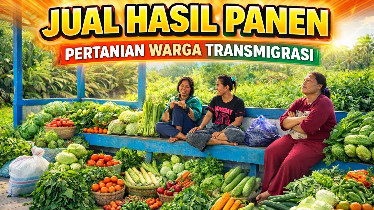 KESERUAN WARGA TRANSMIGRASI MENJUAL HASIL PANEN, LANSUNG DARI KEBUN TRANSMIGRASI KALIMANTAN