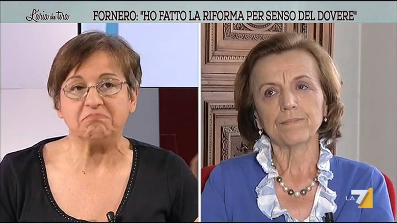 Elsa Fornero risponde alla domanda: 'Ma chi te lo ha fatto fare?'