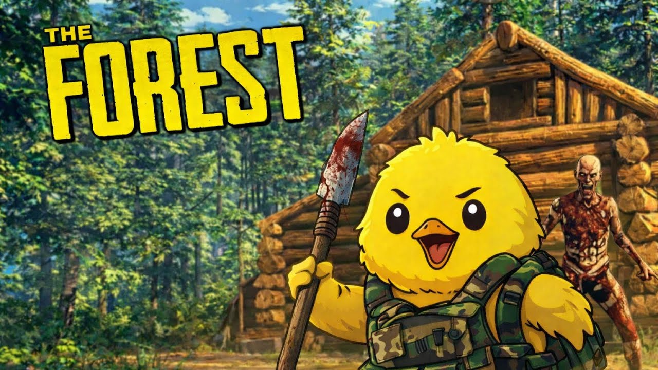 SOBREVIVIMOS A LOS CANIBALES!! The Forest 🛩️🔥 | LosPollosss 🐥 Ep. 1