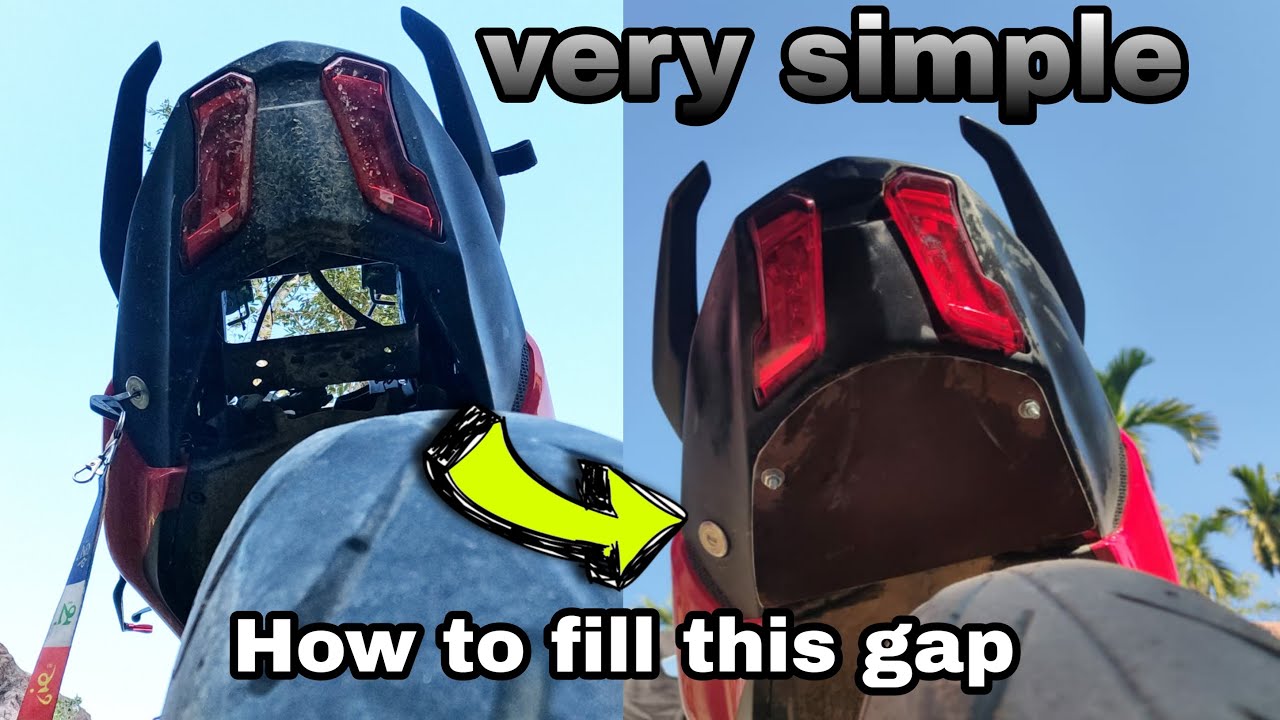 Dominar tail modification at best and cheapest way/how to fix the gap after cutting the tail.