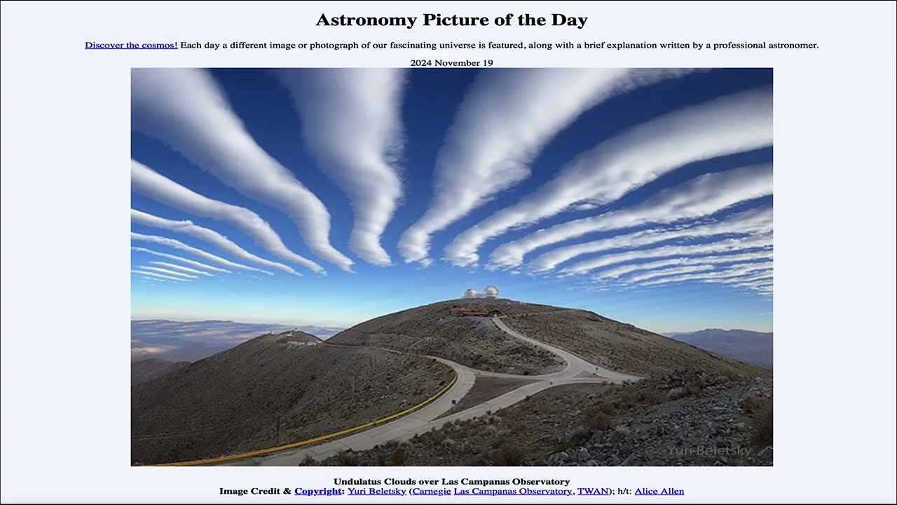 2024 November 19 - Undulatus Clouds over Las Campanas Observatory