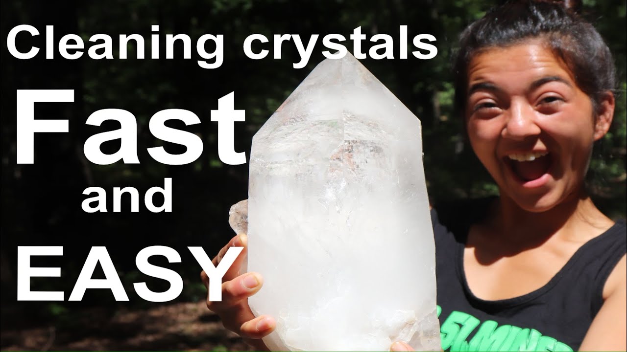 How to Clean Crystals! 💎 FAST and EASY