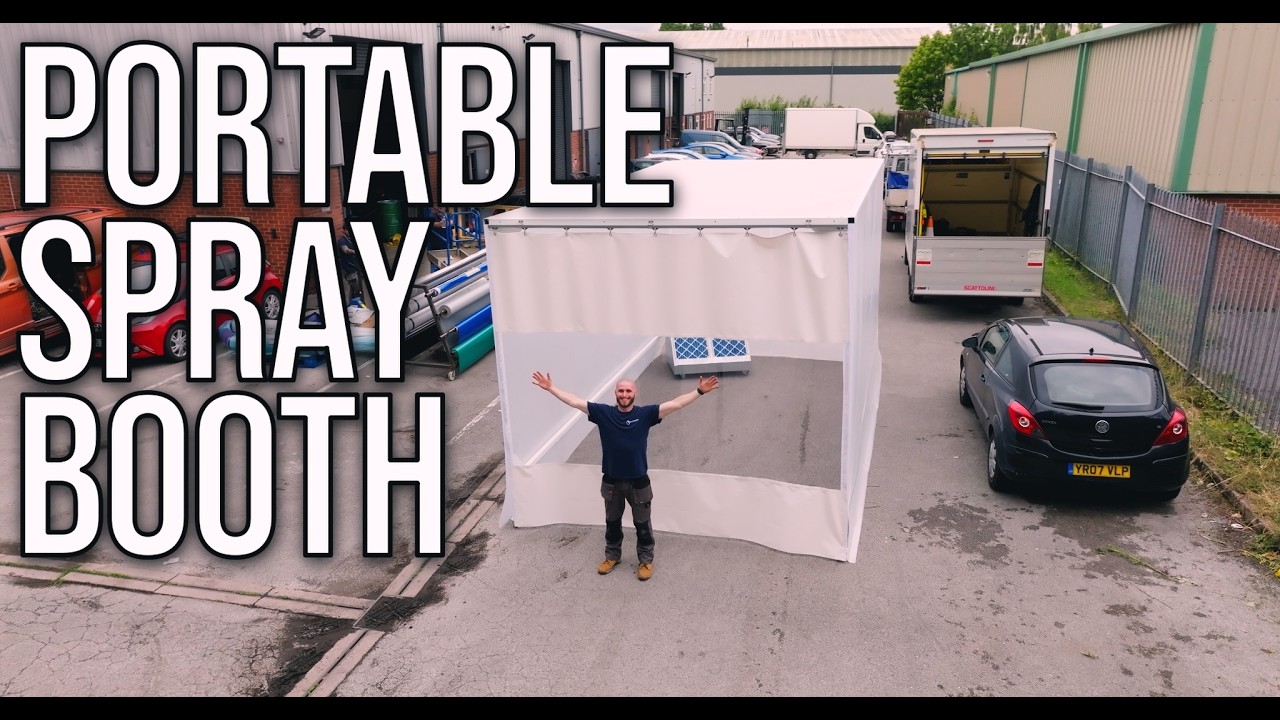 WE BUILT A SPRAY BOOTH ON WHEELS | PORTABLE SPRAY BOOTH PROJECT