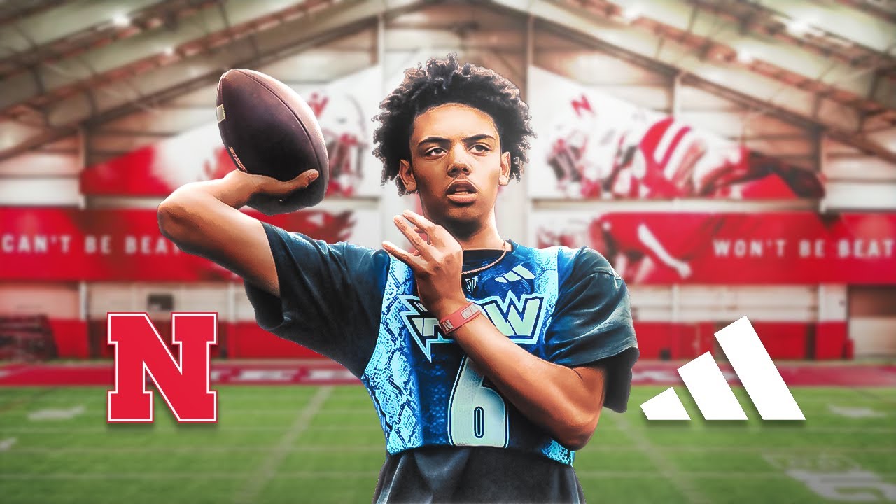 PLAYING 7ON7 IN NEBRASKA'S NEW 165M FACILITY 🤯 ||| Future Nebraska Star QB + Adidas hooked it up!