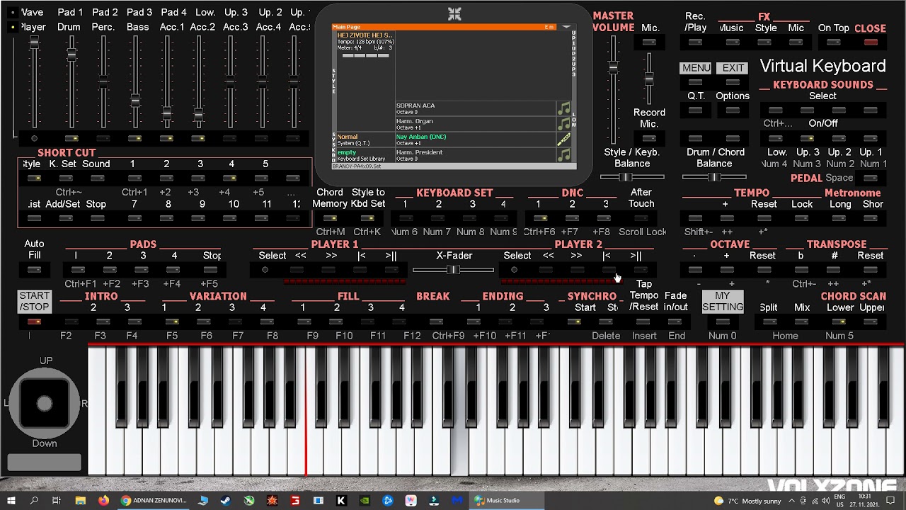 Music Studio Korg Pa4x