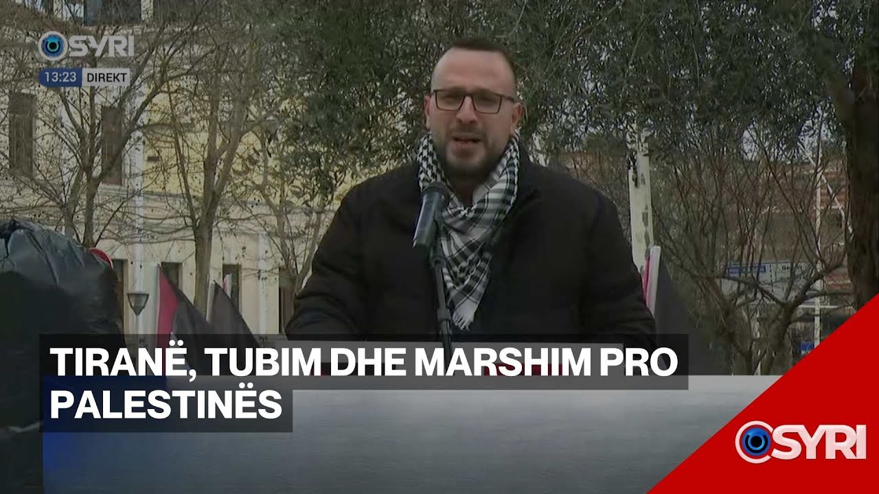 Tiranë, tubim dhe marshim pro Palestinës