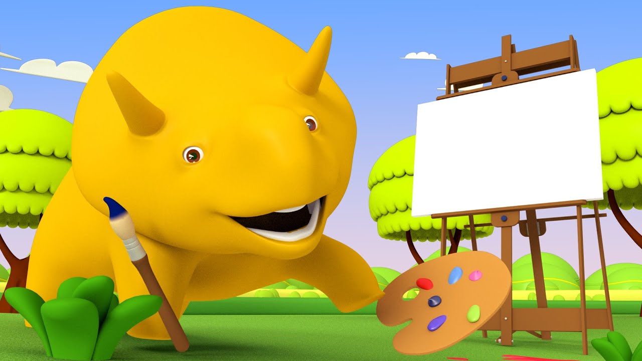 Aprenda formas - Aprenda com Dino o Dinossauro 👶 Desenho Animado Educativo