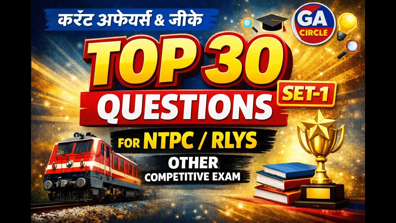 NTPC/GROUP D Current Affairs GK 2026