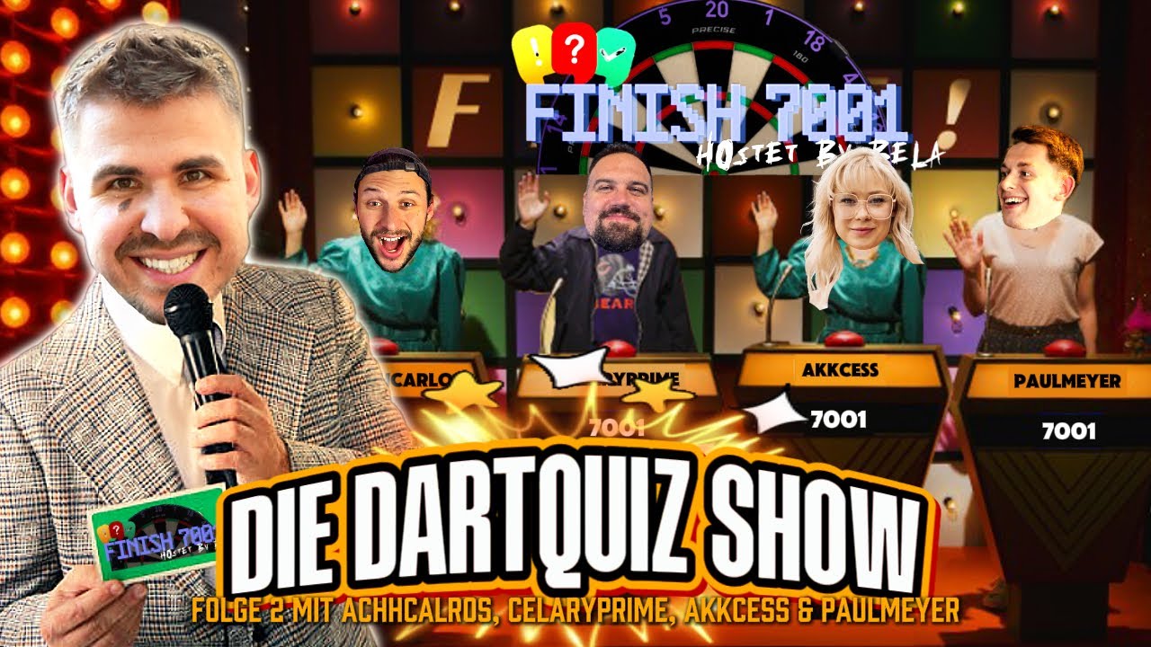 FINISH 7001 - DIE DARTQUIZ SHOW 🎯⁉️WER GEWINNT FOLGE #2 😱🔥