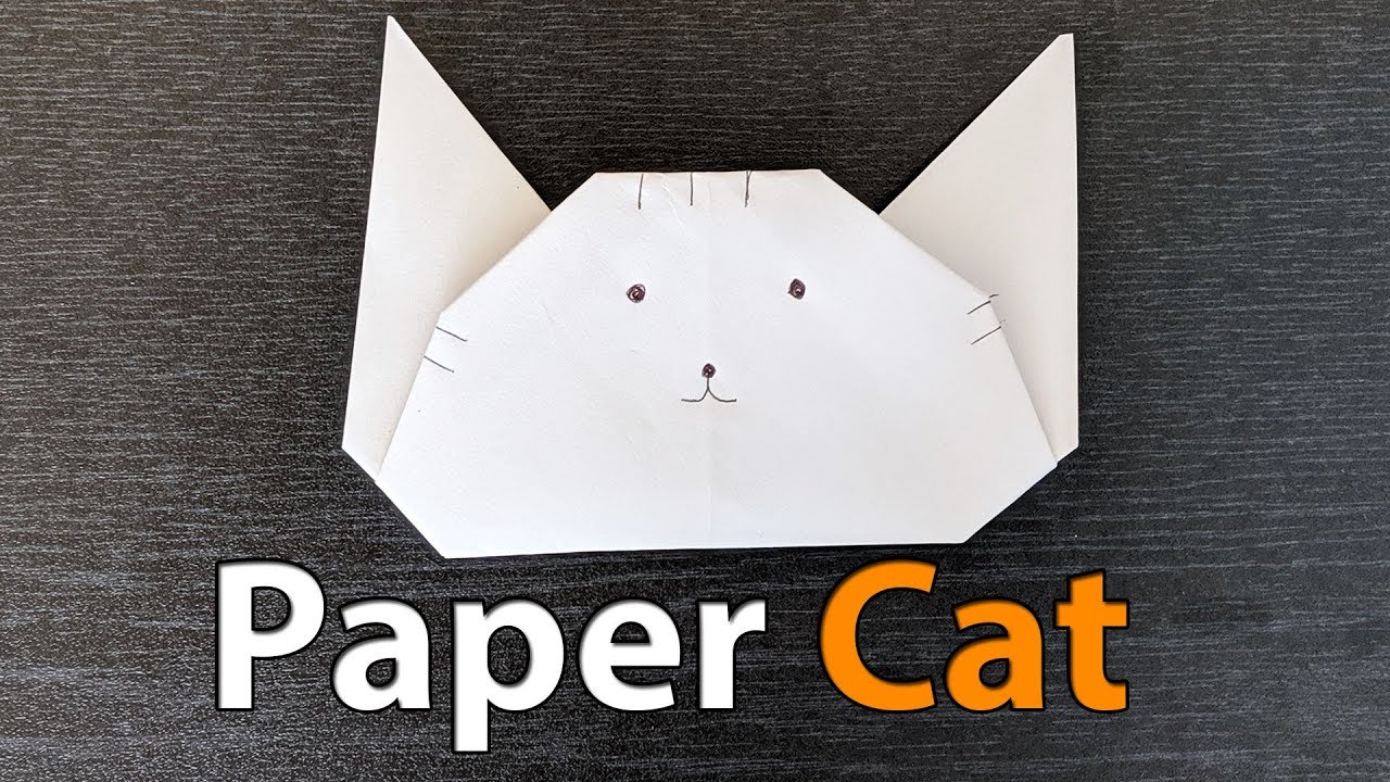 How To Make Cat With Paper - How to Make Paper Things at Home #11