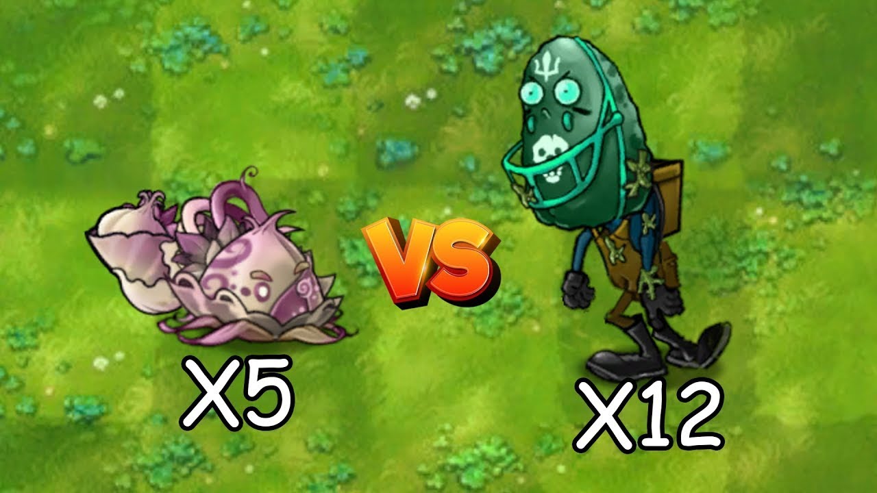 5 Fusion Explode-o-Nut vs 12 Helmet Zombies – WHO WINS? | PvZ Fusion Battle