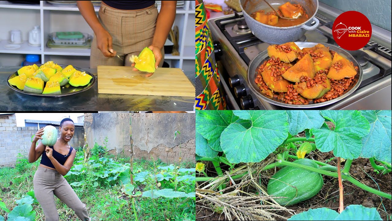 GUTEKA IBIHAZA N' IBISHYIMBIO/How to COOK African pumpkin//African Village Life