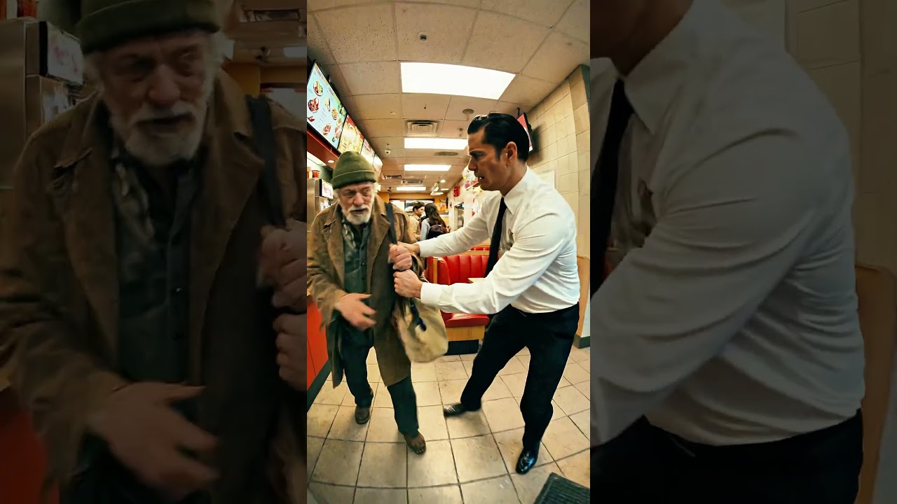 Retired Cop Insulted at Burger Shop: The Shocking Moment His Former Unit Arrives! #shorts #karma