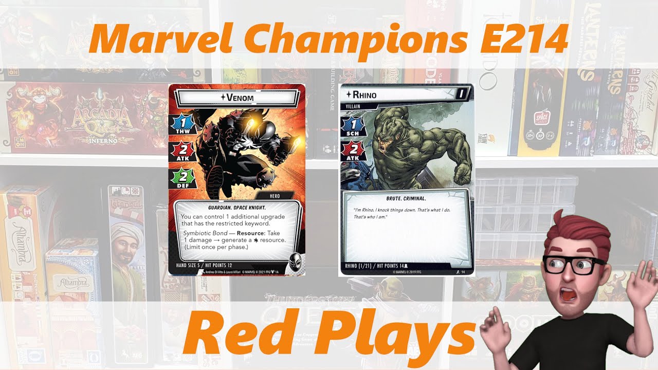 Marvel Champions | E214 Venom vs Rhino (Expert) | Red Plays