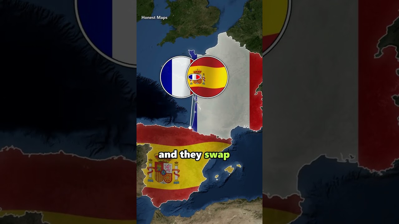 Countries With The Most Useless Borders 🤯😱🚧 #countries #geography #shorts