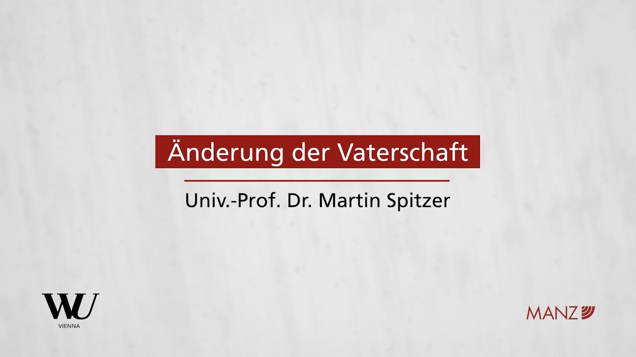 Perner/Spitzer/Kodek - Abschnitt 8.3 - Änderung der Vaterschaft